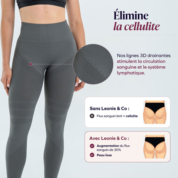 Legging 3D Gris Foncé