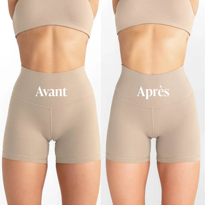 Tanga taille haute marron (Lot de 3)