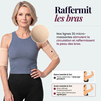 __SWATCH__Beige Manchons sculptants 3D Leonie & Co en beige